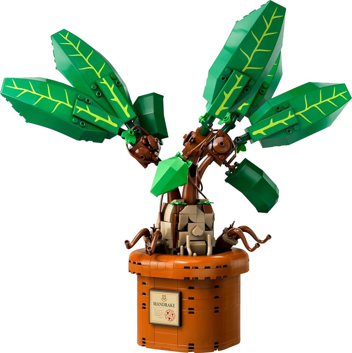 LEGO Harry Potter Magic Potion Plant: Mandrake, jucărie plantă cu ghiveci, cadou magic pentru fete, băieți și toți fanii, set de joacă pentru copii imaginativi, decorațiuni interioare 76433
