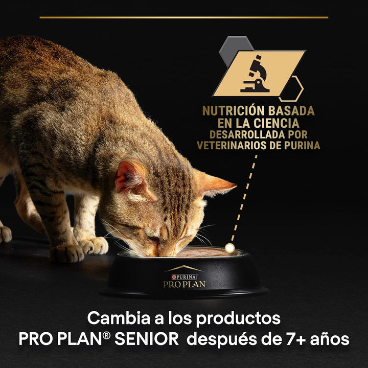 Purina Pro Plan Hrană umedă pentru pisici, sterilizată, bogată în pui și bou, 4 pachete a 10 pungi a 85 g