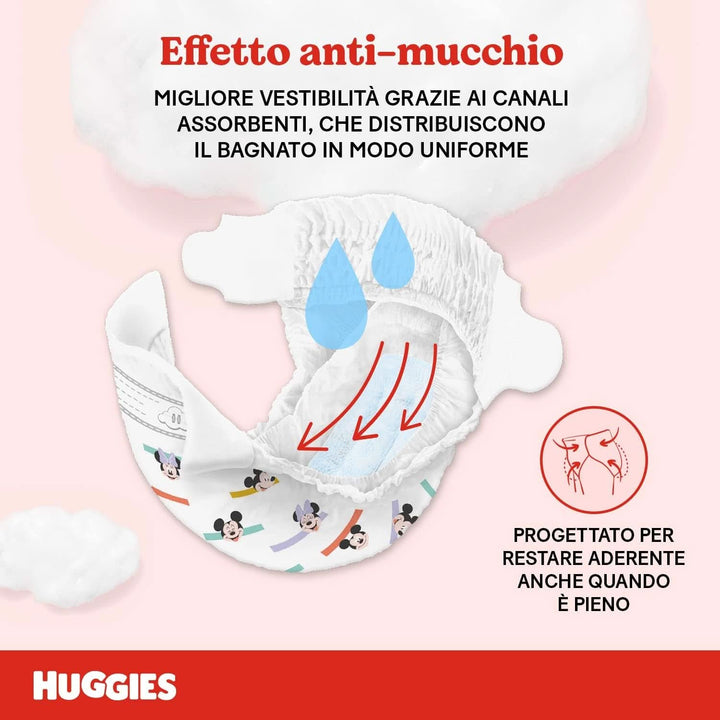 Huggies Ultra Comfort, scutece mărimea 5 (11-25 kg), design Disney, 126 bucăți