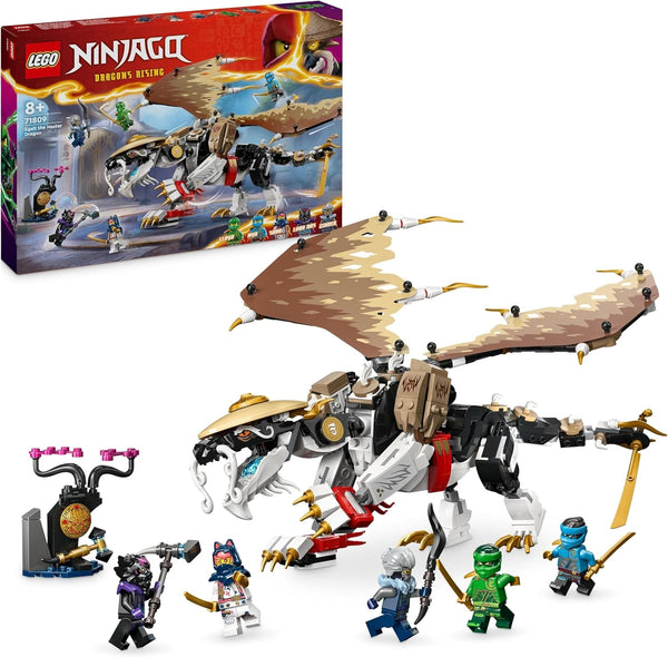 LEGO NINJAGO Egalt Maestrul Dragon, Set Ninja cu jucărie Dragon și 5 figuri, inclusiv Lloyd și NYA, Maestrul Dragon, cadou pentru băieți și fete de la 8 ani 71809