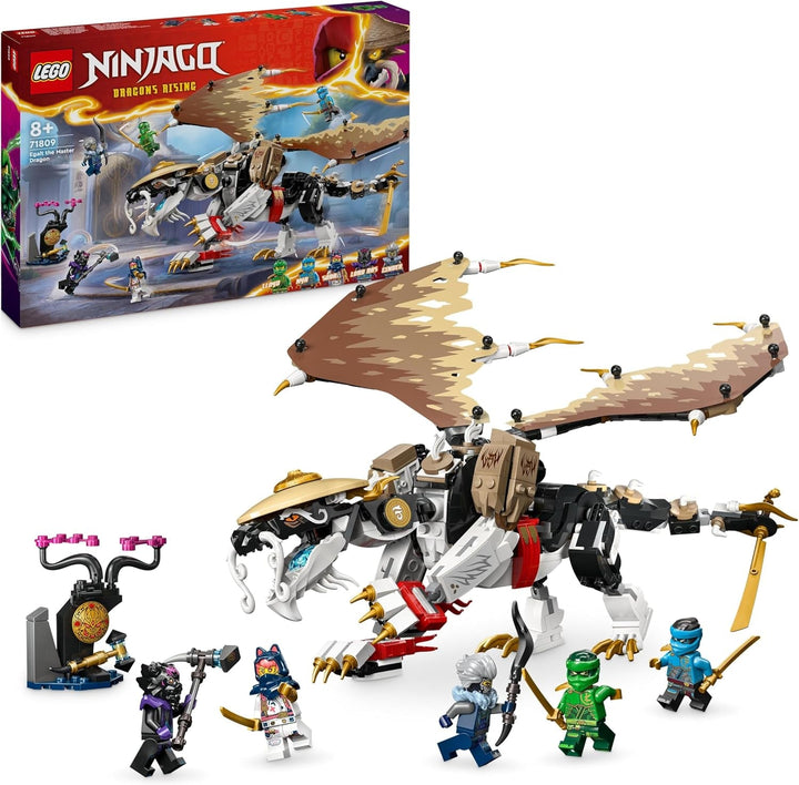 LEGO NINJAGO Egalt Maestrul Dragon, Set Ninja cu jucărie Dragon și 5 figuri, inclusiv Lloyd și NYA, Maestrul Dragon, cadou pentru băieți și fete de la 8 ani 71809