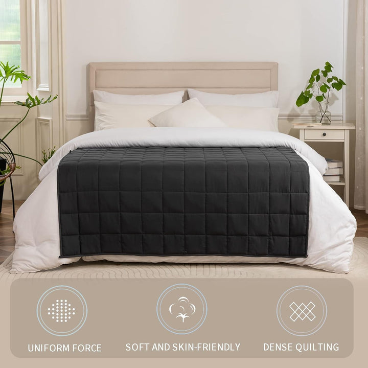 Good Nite Pătură cu greutate pentru adulți Pătură grea pentru simțuri calme Gri 8 Kg 150 X 200 Cm