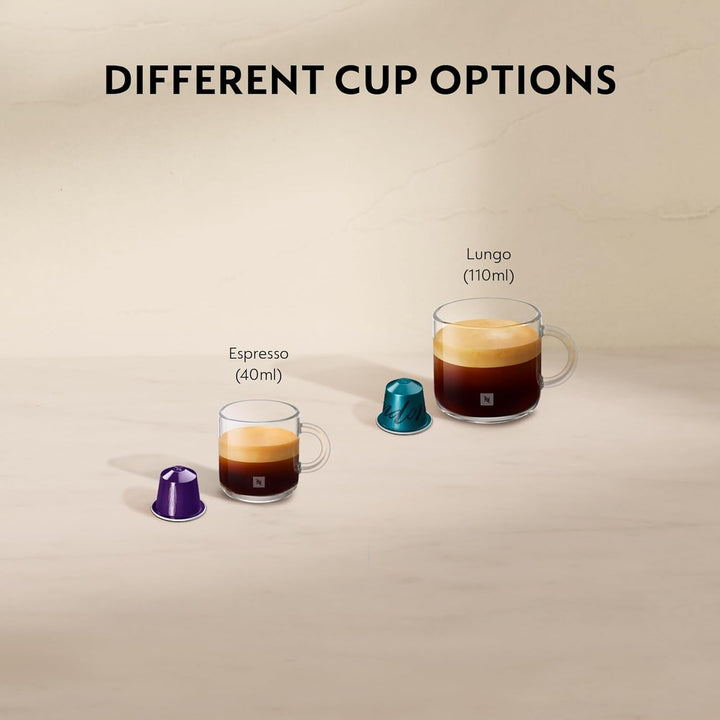 Aparat de cafea cu capsule Krups Nespresso Pixie Redesign, 1260 W, Rezervor de apă de 0,7 litri, Espresso sau Lungo, Economizor de energie, Capsule reciclabile, Set de bun venit inclus, Titan, XN306T10