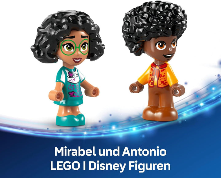 LEGO Ç€ Disney Encanto Mini House, jucărie de construcție pentru fete de la 5 ani, jucărie de fantezie și set de construcție cu Mirabel și Antonio Mini Dolls, o figură Capybara și cheie 43261