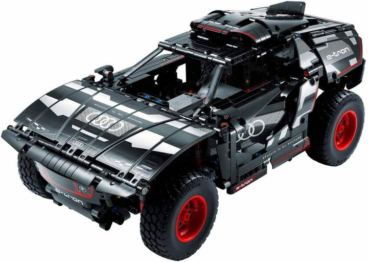 LEGO 42160 Technic Audi RS Q E-Tron, mașină de raliu controlată de la distanță, Dakar rally off-road car, RC controlat prin aplicație cu Control +, cadou pentru băieți, fete și fani de la 10 ani pentru a construi