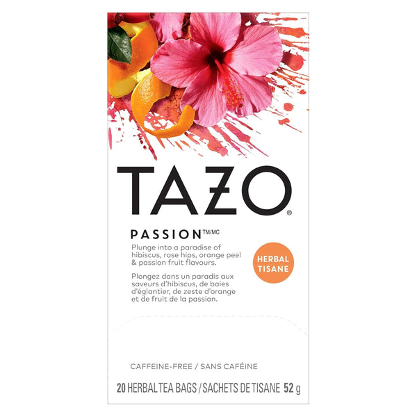 Passion Herbal Tea Bags, Hot or Iced, Caffeine Free, 20 Total Tea Bags Tea USA Naty Shop Passion 20 Tea Bags