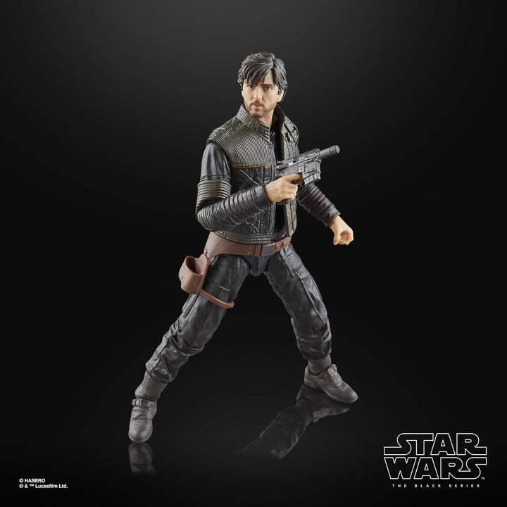 Star Wars Seria Neagră Cassian Andor Andor Figura de acțiune de colecționat, 15 cm