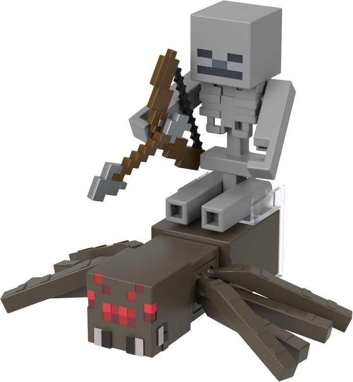 Mattel Minecraft Aprox. 8 cm Action Figure 2-Pack cu 2 figuri și 2 accesorii, figură de colecție ca cadou HLB29