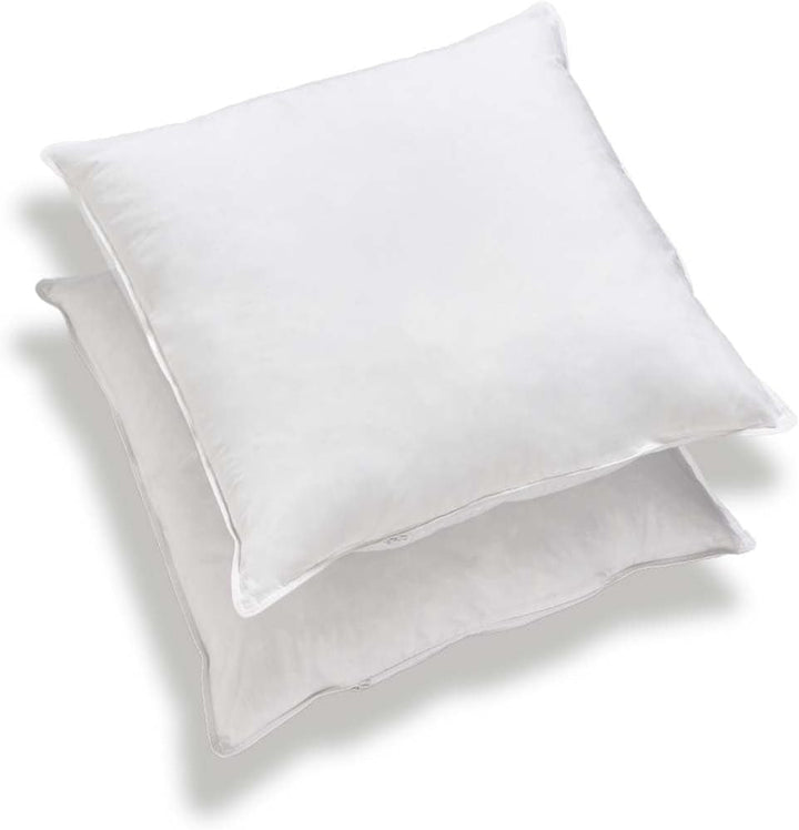 Bleu Câlin Set de 2 perne dreptunghiulare anti-acarieni, anti-bacterii, confort pufos, T 60X60 Cm, 100% bumbac, sortiment igienă perfectă