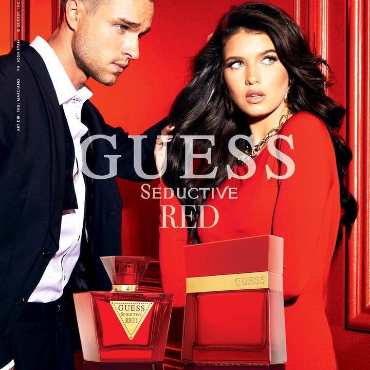 GUESS Seductive Red, Apă de toaletă pentru femei, Parfum floral-fructat gurmand, Parfum senzual, Persistent
