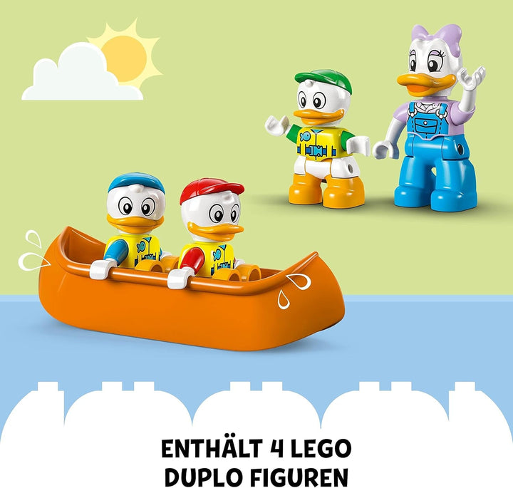 LEGO 10997 DUPLO Disney Mickey and Friends Camping Adventure Set With Campervan, Canoe And Daisy Duck Figure, Building Toy Gift For Toddlers 2+ Years, Girls And Boys
