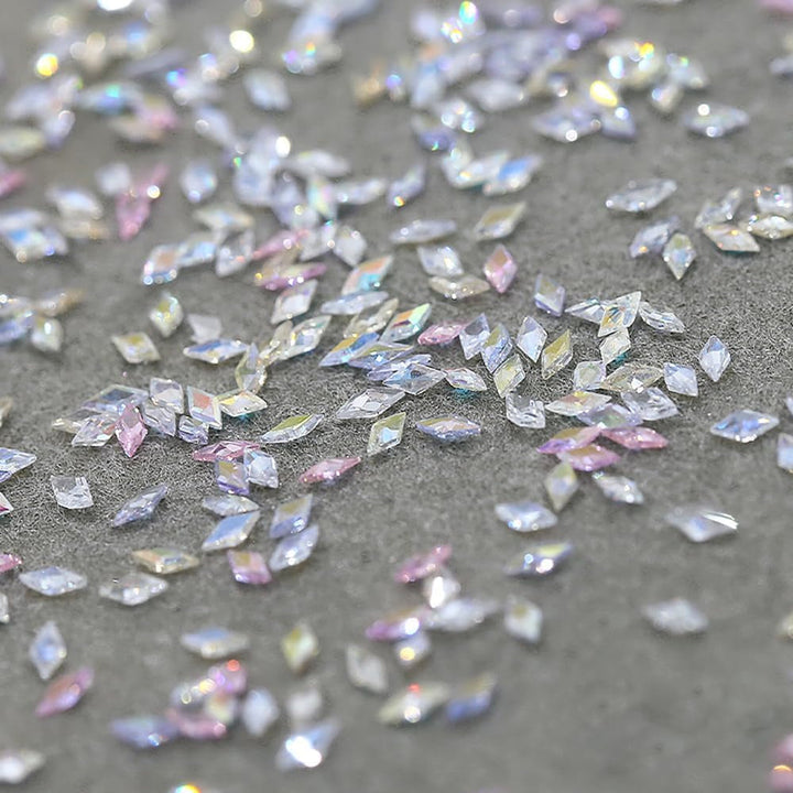 50 de piese mici zirconiu romb sclipici pietre unghii brelocuri culori mixte strasuri sclipitoare farmece unghii mini romb unghii cristale unghii diamante strasuri unghii farmece accesorii unghii nail art