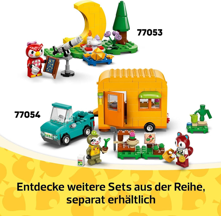 LEGO Animal Crossing Tailoring Sisters, set de construcție creativă pentru jocuri de rol, cadou pentru fete, băieți și fani ai jocurilor video cu vârsta de peste 6 ani, set de joacă de aventură 77055