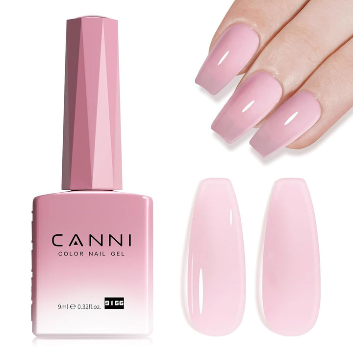 Ojă gel CANNI, semipermanentă, violet închis, ojă, gel UV, se detașează prin înmuiere, manichiură