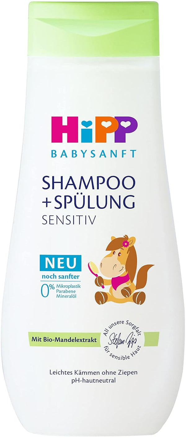 HiPP Baby Șampon + balsam delicat, pachet de 6 (6 x 200ml)