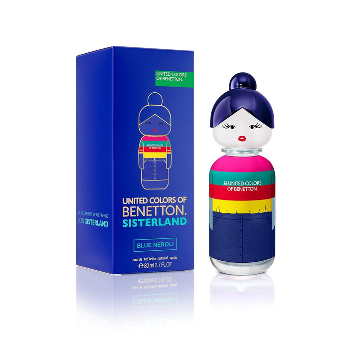 United Colors of Benetton - Sisterland Pink Raspberry, Apă de Toaletă Spray pentru Femei, Parfum Floral cu Lemn de Cedru, Zmeură, Neroli, Flori de Portocal, Lemn de Santal și Mosc - 80 ml