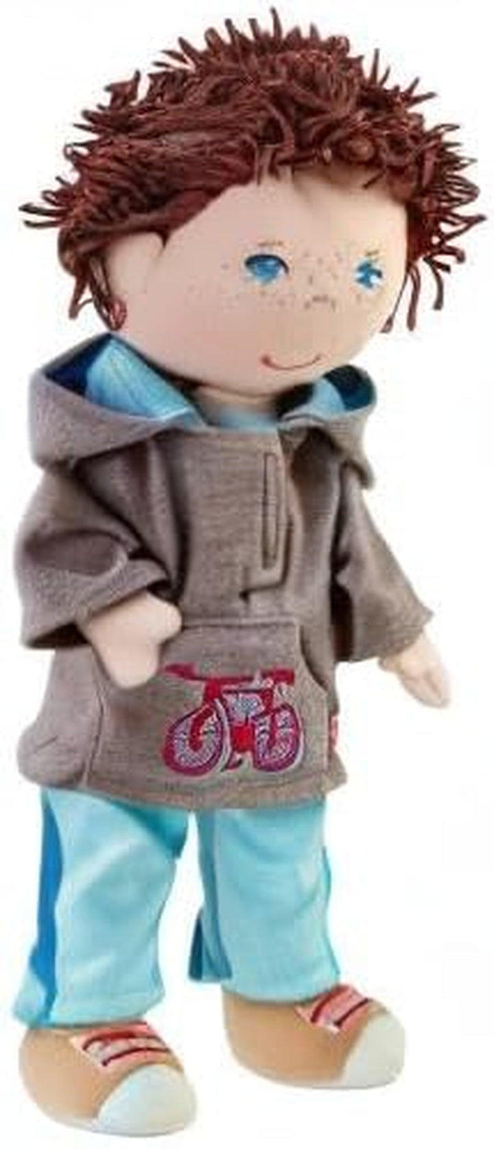 HABA 306528 - Păpușă Lian - Păpușă de pluș pentru copii de la 18 luni pentru joacă și îmbrățișare din materiale moi - Dimensiune: 30 cm
