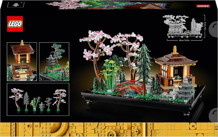 Lego Icons Garden Of Silence - Set de grădină botanică Zen pentru adulți cu flori de lotus - Decorațiune de birou personalizabilă inspirată de Japonia - Cadou pentru femei și bărbați 10315