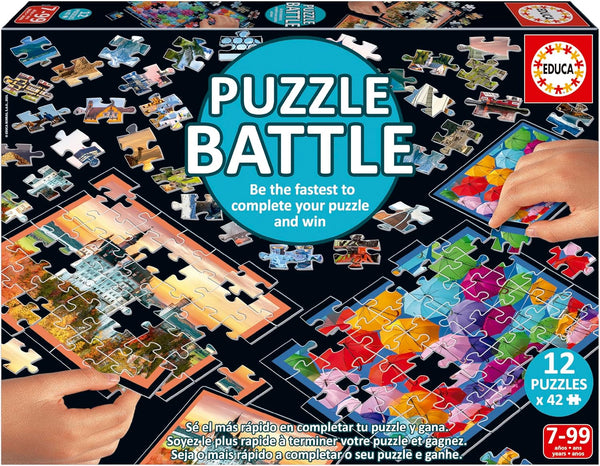 Educa - Puzzle Battlescapes. O bătălie autentică a pieselor | Fii primul care completează puzzle-ul pentru a deveni câștigător. De la 7 ani (20121)