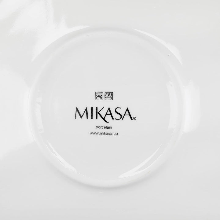 Mikasa Camberlie Essgeschirr Set, Weißes Porzellan Im Scandi Style, Teller Und Schüsseln, 12Er Set