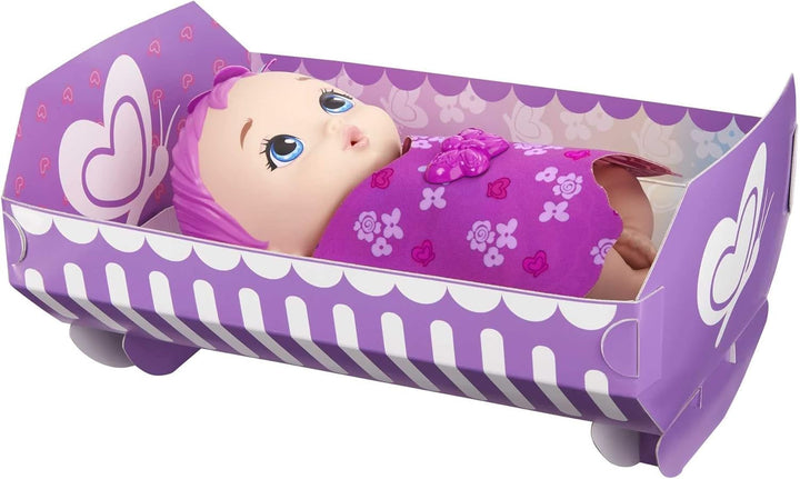 My Garden Baby GYP10 - Păpușă fluture pentru hrănit și îmbrăcat (30 cm), cu scutec reutilizabil, haine și aripi detașabile, jucărie pentru copii de la vârsta de 2 ani