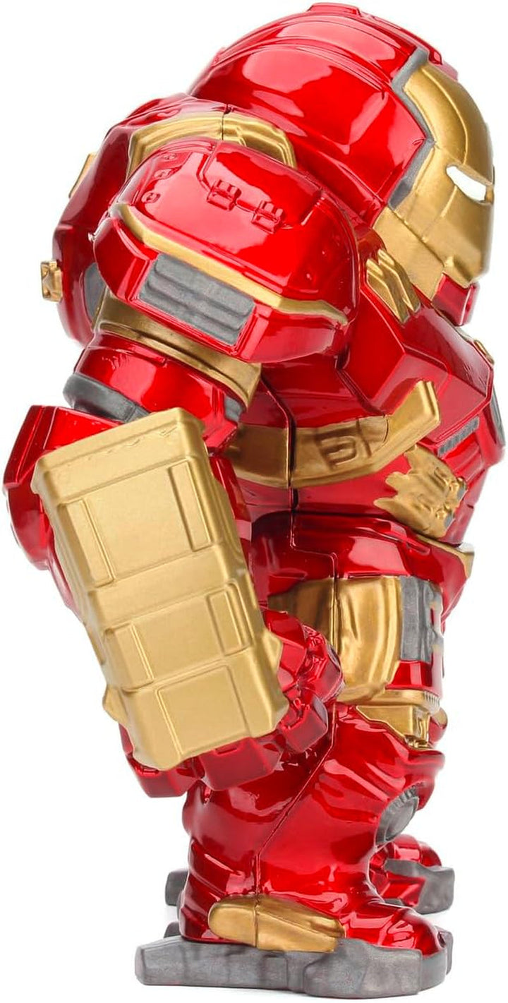 Jada Toys Marvel Figure Hulkbuster & Ironman, Cască deschisă și închisă, Figuri de colecție, Set, Die-Cast, Roșu, Dimensiune: 6 inch Hulkbuster & 2 inch Ironman