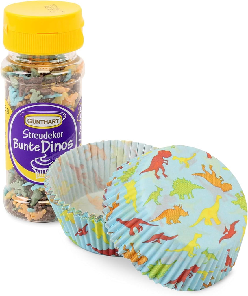 Set Günthart Dino, 55 grame + 50 chese briose din hartie