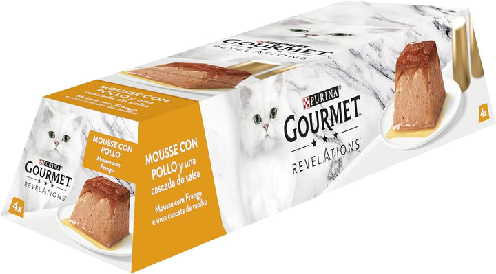 Purina Revelations Mousse With Sauce, hrană umedă pentru pisici Ox, 6 pachete cu 4 piramide, 57 G - 24