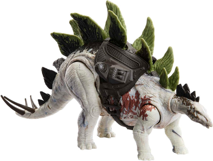 Jucărie dinozaur Jurassic World, Bistahieversor Gigantic Trackers Specii mari Figura de acțiune cu mișcare de atac și echipament de urmărire, distracție digitală, HLP27