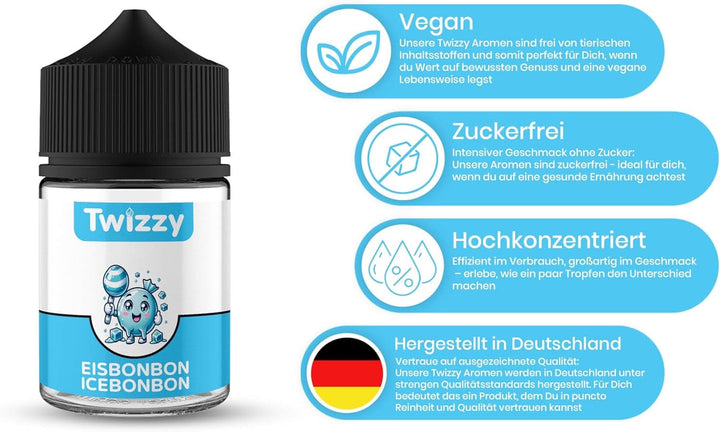 Twizzy Aroma Concentrata Ice Candy, 60 ml