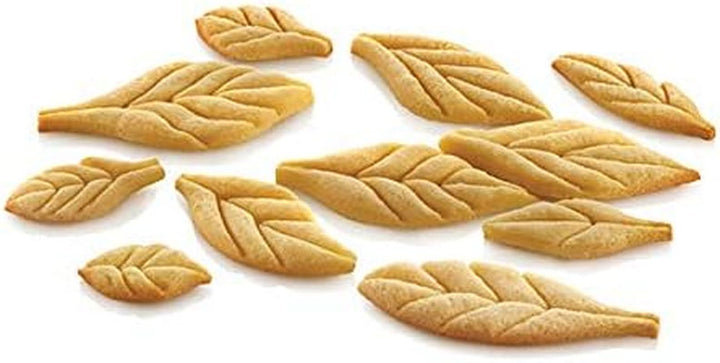 Silikomart, Formă pentru prăjiturele Voila Cookie Leaves, 240mm X 150mm, inaltime 20 mm