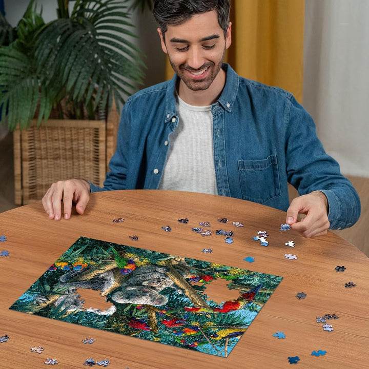 Ravensburger Puzzle 12000206 - Koalas într-un copac - Puzzle de 500 de piese pentru adulți și copii de la 10 ani, puzzle cu motiv animalier