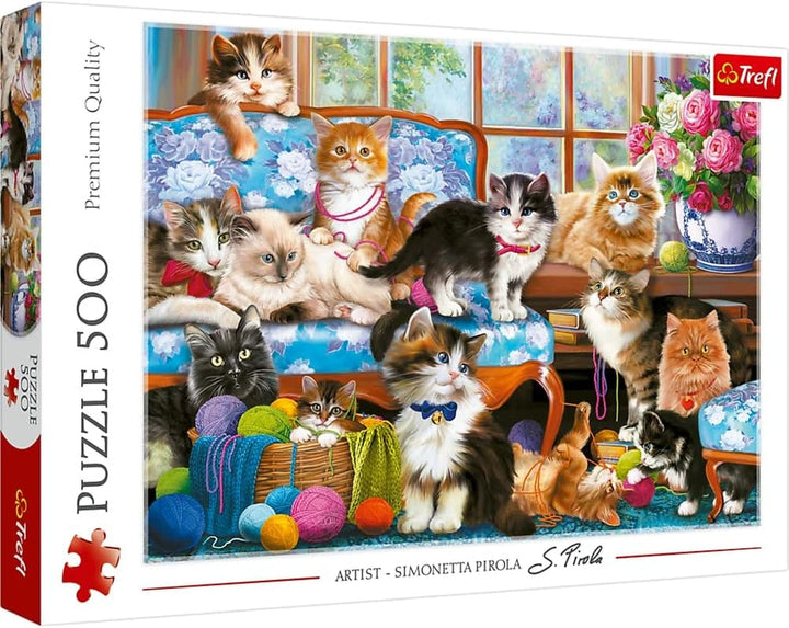 Puzzle 500 - Familia pisicilor