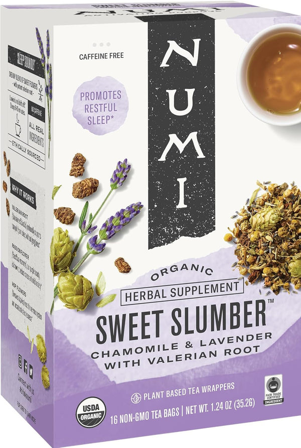 Organic Sweet Slumber Herbal Tea, 16 CT Tea USA Naty Shop Sweet Slumber 16 Count (Pack Of 1)