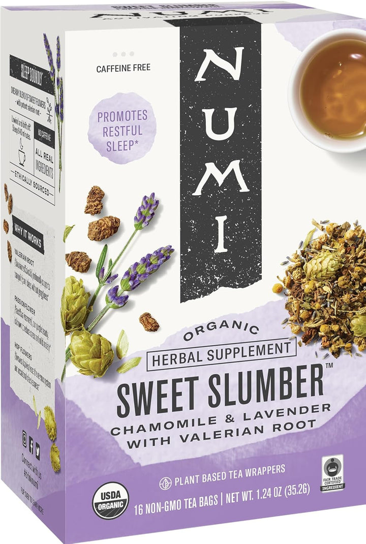 Organic Sweet Slumber Herbal Tea, 16 CT Tea USA Naty Shop Sweet Slumber 16 Count (Pack Of 1)