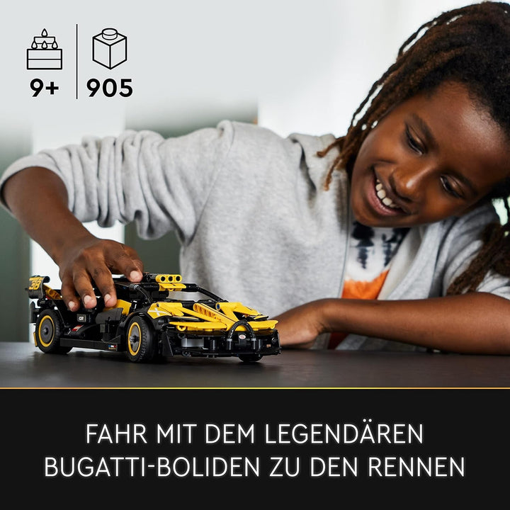 Mașină de curse LEGO Technic Bugatti, kit model mașină, jucărie mașină sport, set mașină iconică de colecționat, jucărie de construit de la 9 ani 42151
