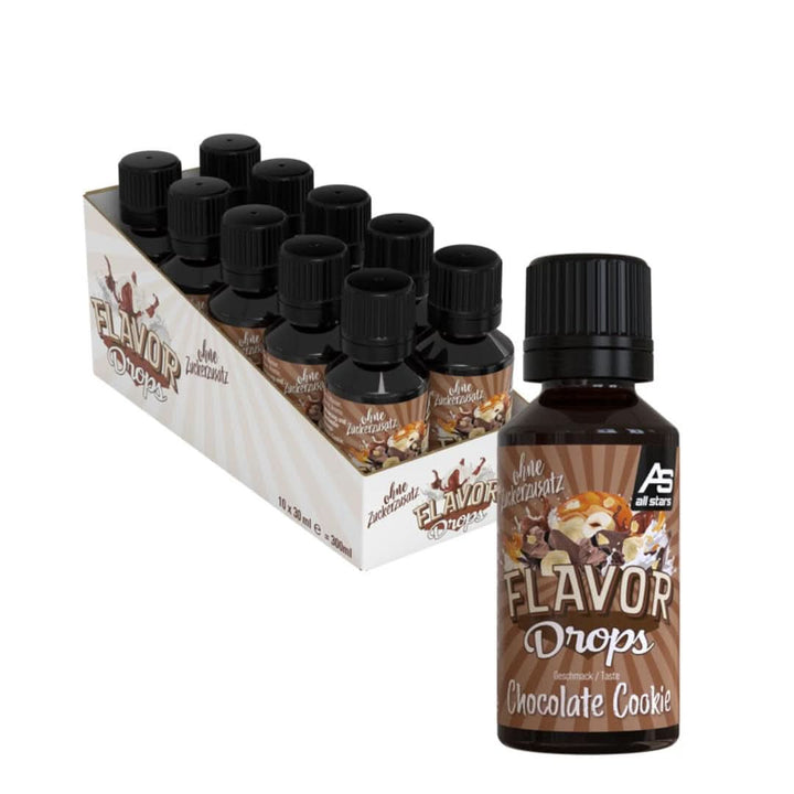 ALL STARS Flavor Drops, Picături aromate fără zahăr adăugat și fără calorii - Dulceață și aromă pentru alimente, 30 ml