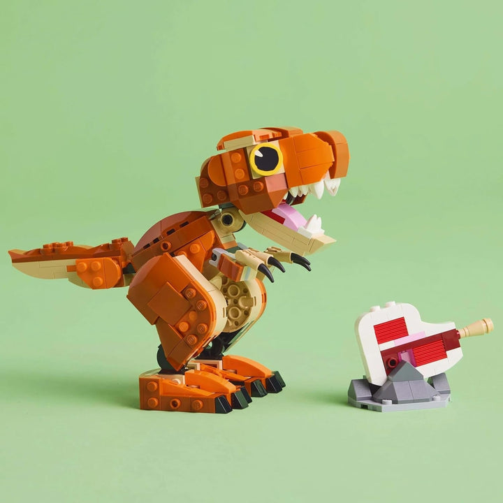 LEGO Jurassic World Little Eatie: T.Rex, jucărie de construcție pentru băieți și fete de la 7 ani, set de construcție cu dinozaur, cadou pentru copii, model cu gură, cap și coadă mobile 76967