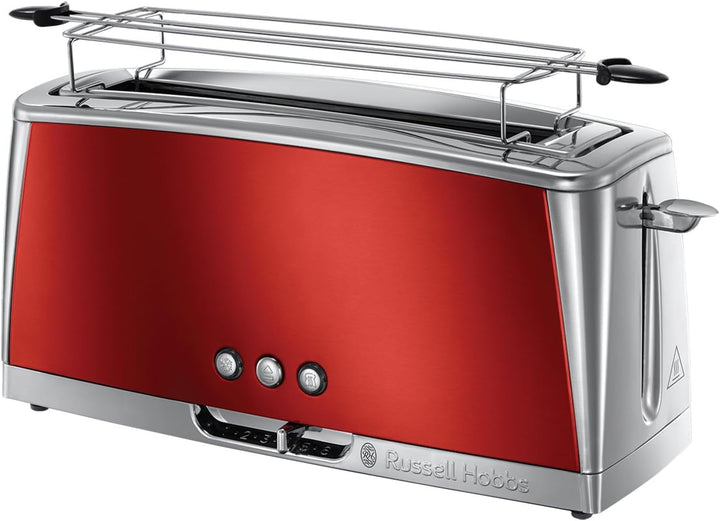 Cafetiera Russell Hobbs [cronometru digital, cap efervescent pentru extracție și aromă optime] Luna Red (Max 12 cești, ulcior din sticlă de 1,5L, placă de menținere la cald, 1000W) Filtru de cafea 23240-56