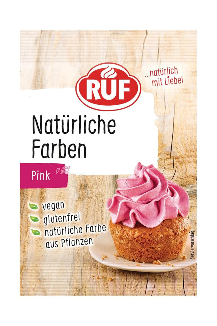 RUF Natürliche Farben Grün, Natürliche Lebensmittelfarbe Aus Spirulinaextrakt & Färbedistel, Zum Färben Von Teig & Cremes, Glutenfrei & Vegan, 1X8G