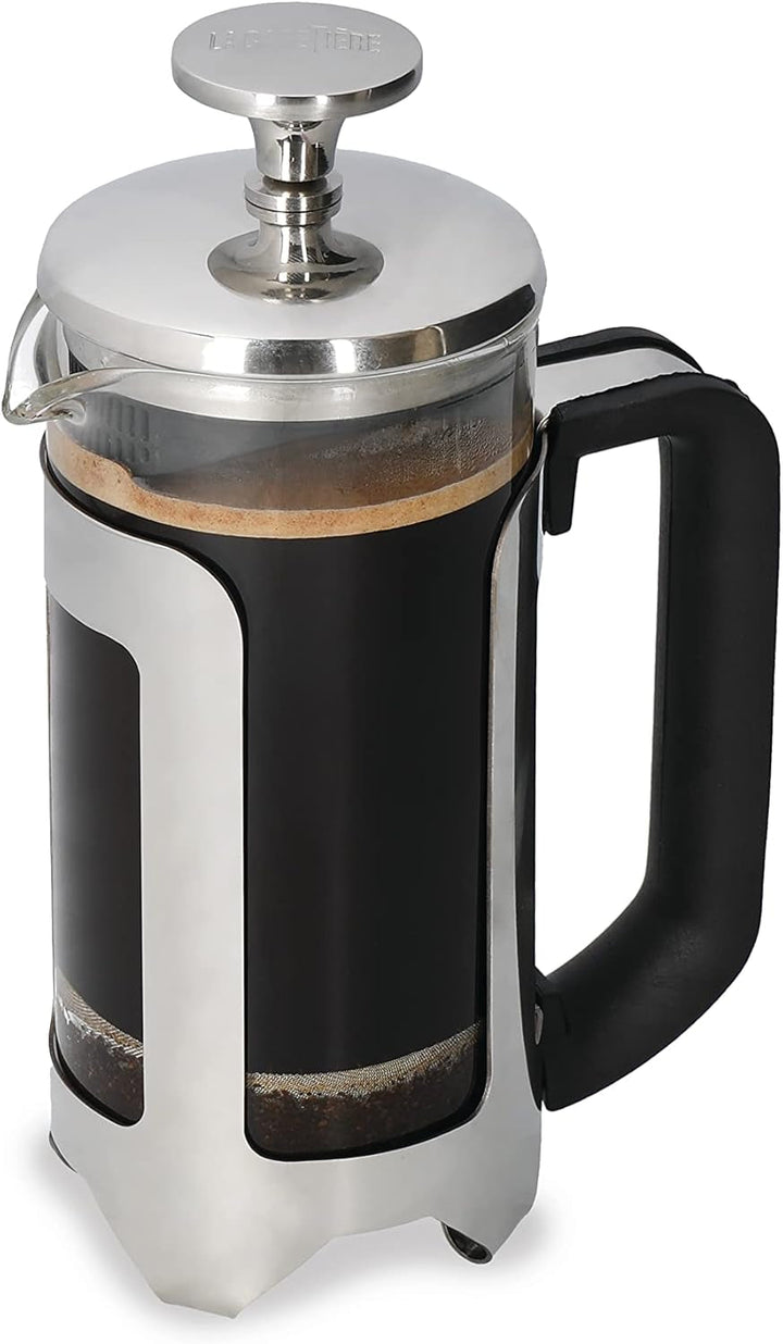 Cafetiera La Cafetière Roma Fabricat din oțel inoxidabil, 4 cești, argintiu, în cutie cadou