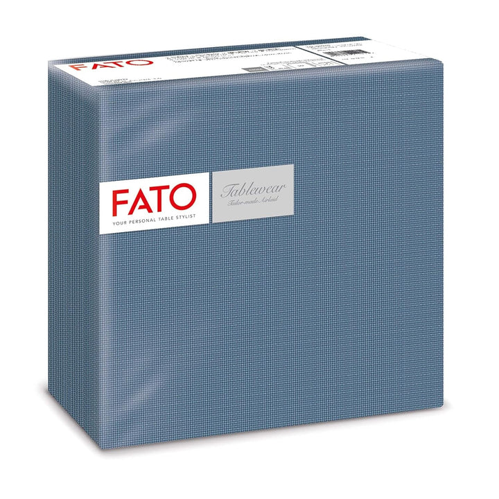 Fato - Șervețele din hârtie uscată, airlaid, efect textil, pachet de 50 de șervețele, format 40X40 pliate în 4, decor Shade Silver