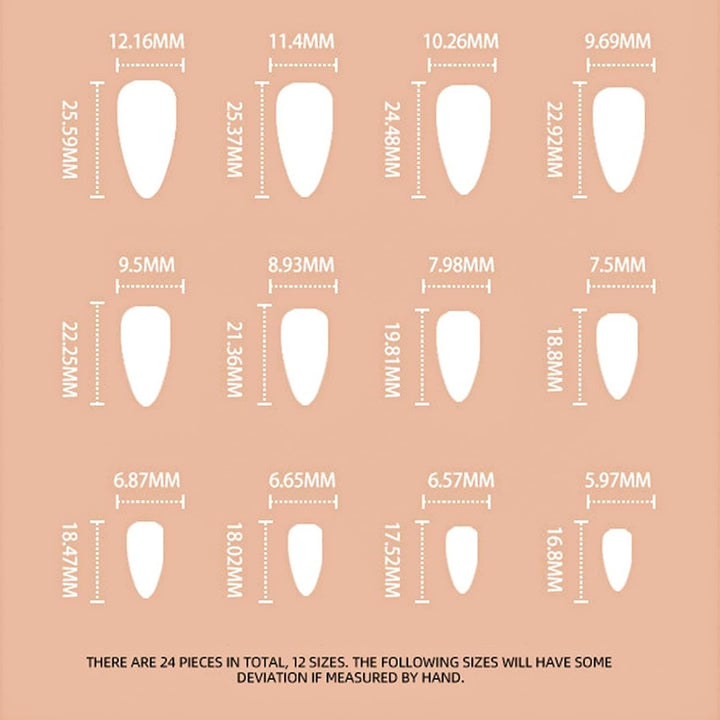 24 buc unghii franceze cu presă pe unghii lungi, tip sicriu, unghii artificiale albe, Ombre, unghii adezive nud roz, set unghii acrilice, vârfuri de unghii pentru femei, accesorii de unghii de primăvară-vară