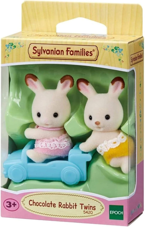 Sylvanian Families L5420 Chocolate Rabbit Twins - Figuri pentru casa de păpuși