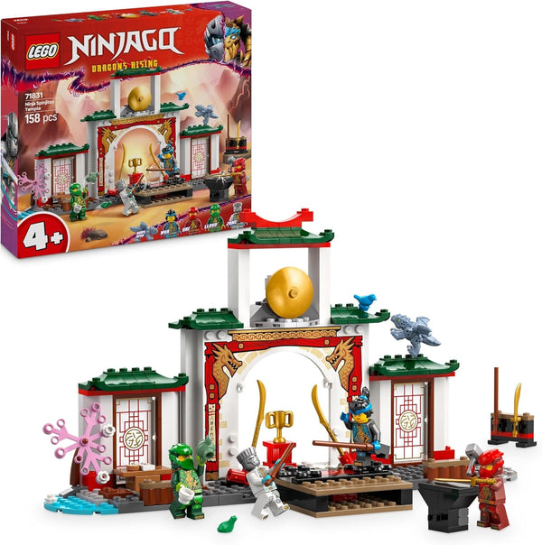 LEGO NINJAGO Spinjitzu Templul Ninja - Playset cu 4 minifigurine și 1 figurină dragon - Set de construcție - Cadou de Crăciun sau aniversare pentru băieți și fete de la 4 ani 71831