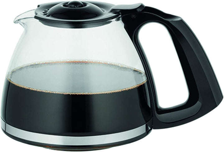 Cafetieră cu filtru Moulinex Subito, ulcior din sticlă, 10-15 cești, capacitate 1,25 litri, funcție de oprire automată, filtru detașabil, indicator nivel apă, oțel inoxidabil, roșu/negru, FG360D