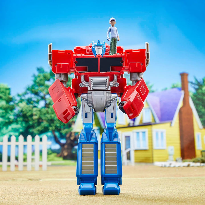 Transformers Earthspark Spin Changer Optimus Prime figurină (20 cm) cu Robby Malto figurină (5 cm), de la 6