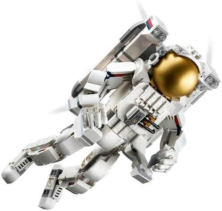 Jucărie LEGO Creator 3In1 Astronaut în spațiu, kit model cu câine și navă spațială pentru copii, decorațiuni pentru grădiniță, cadou creativ pentru băieți și fete de la 9 ani 31152