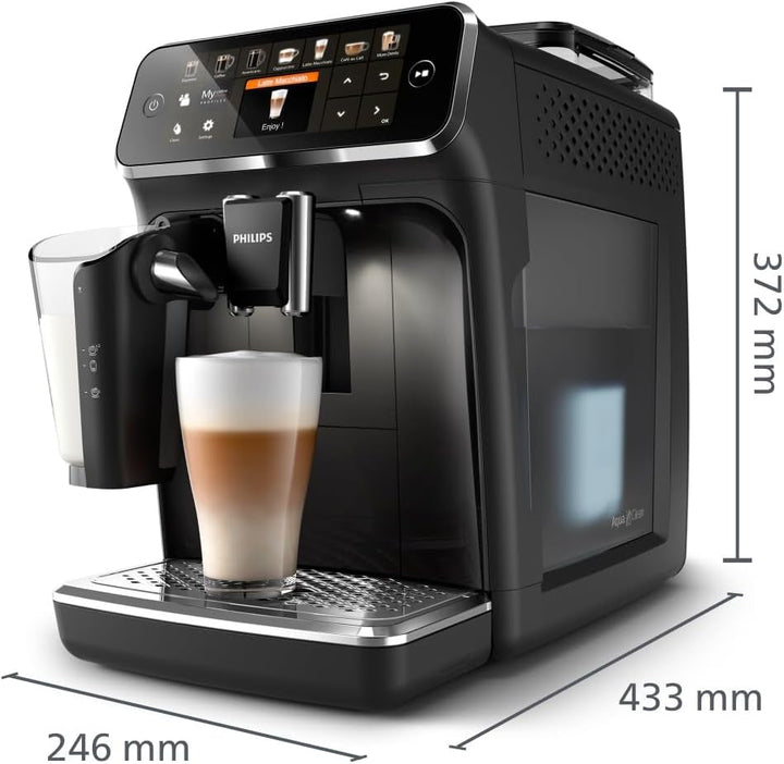 Aparat de cafea Philips seria 5400 - Bucură-te de 12 băuturi, Lattego cu curățare rapidă, Afișaj Tft intuitiv, Setări de cafea personalizabile, Design de bucătărie premium (EP5441/50)