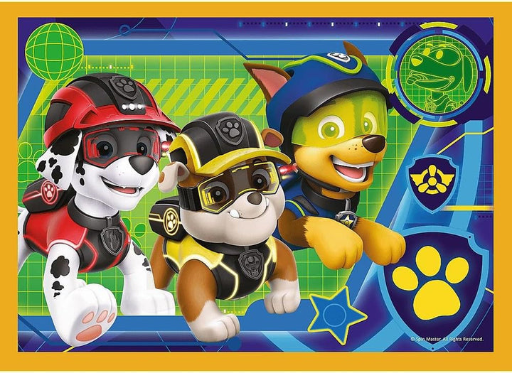 PAW Patrol, puzzle 4 în 1 (puzzle pentru copii)